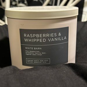 Bath and Body Works Three Wick Candle: Raspberries and Whipped Vanilla